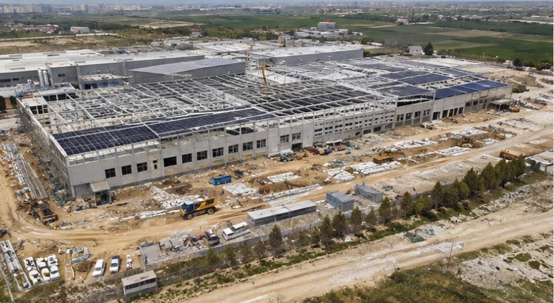 Kütahya Güneş Enerji Santrali Fabrika İnşaatı