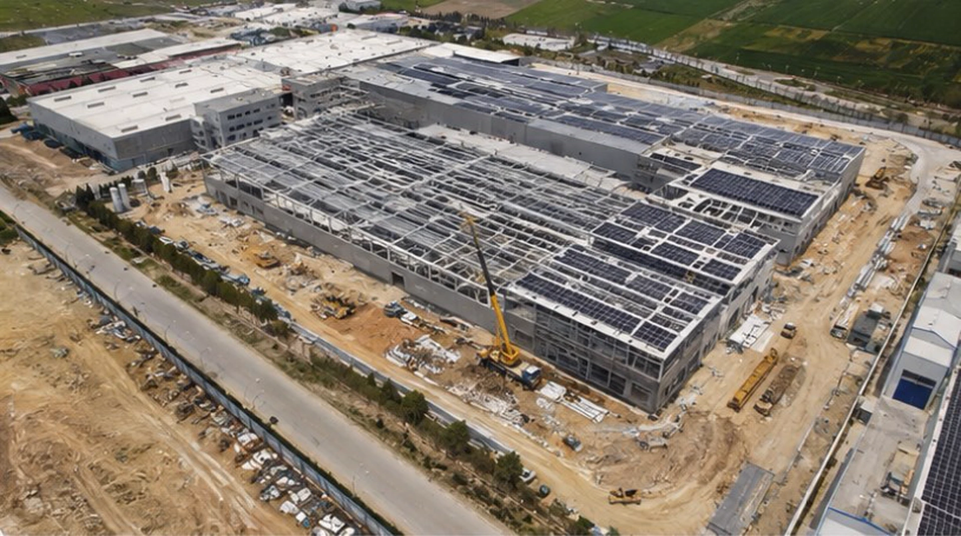 Kütahya Güneş Enerji Santrali Fabrika İnşaatı - Görsel 1