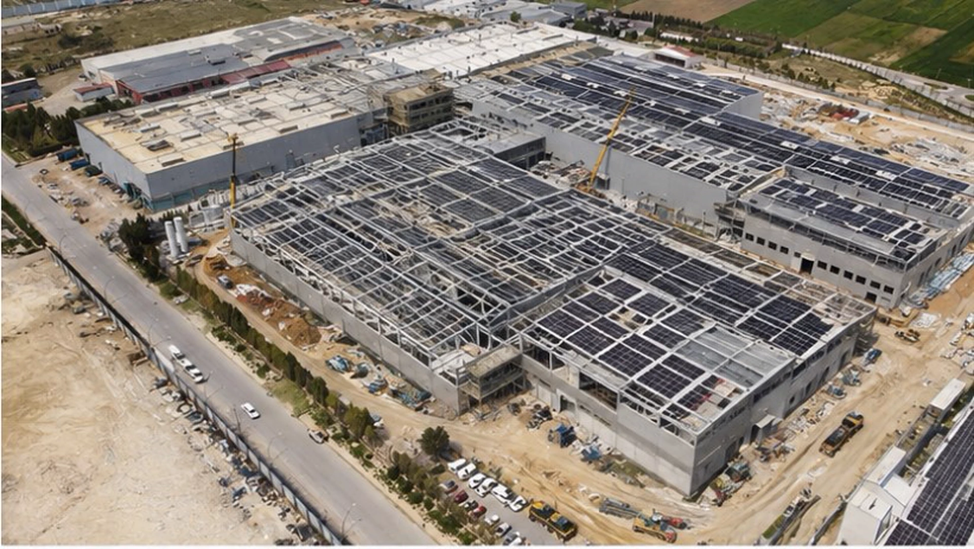 Kütahya Güneş Enerji Santrali Fabrika İnşaatı - Görsel 2