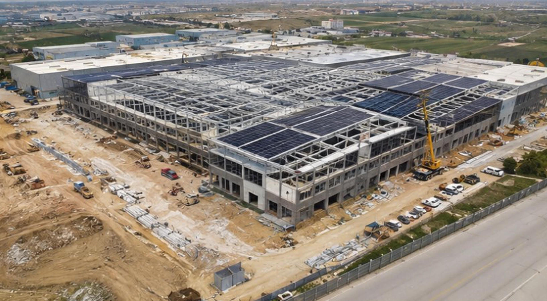 Kütahya Güneş Enerji Santrali Fabrika İnşaatı - Görsel 7